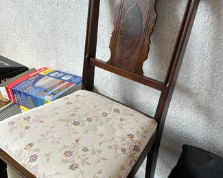 Antique Wooden Side Chair 