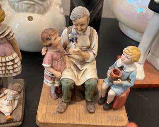Vintage Norman Rockwell Porcelain Statue "The Toymaker"