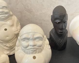 Vintage African Hand Carved Bust