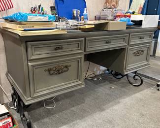 Green Distressed Desk