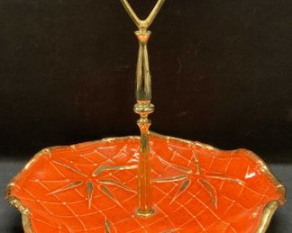 Vintage California Art Pottery Nut Dish
