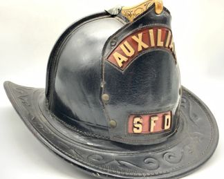 20th Century SFD FD Auxiliary FireFighter Helmet
