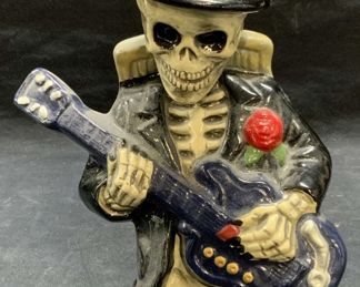 Ceramic Halloween Skeleton Vase Planter
