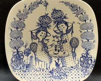 NYMOLLE WIINBLAD Tea For Two Porcelain Plate
