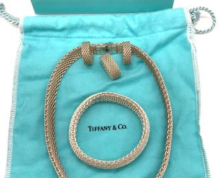 Tiffany & Co Signed Sterling Silver Jewelry Set 5
