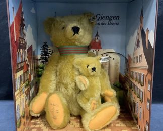 Vtg Margarete Steiff Button Ear Teddy Bear Org Box
