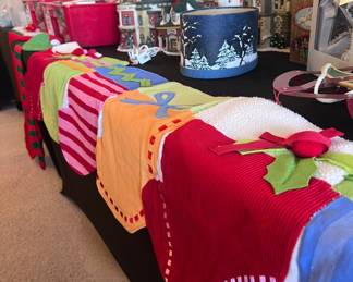 Colorful Christmas stockings 