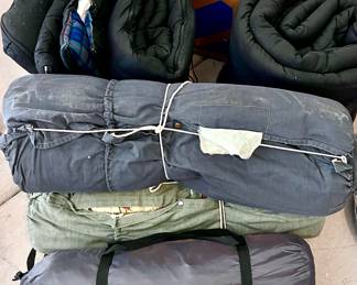 Sleeping bags and outdoor camping items