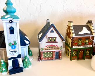 Collectible Christmas town decor