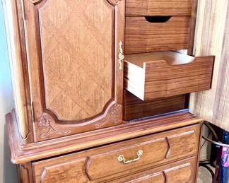 Cute large wood dresser 