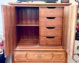 Cute large wood dresser 