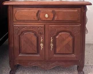 Cute wood carved side table 