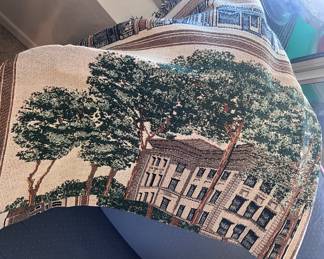 Hand woven blanket map of Rockwell City 