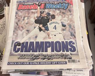 Baseball and sports newspapers