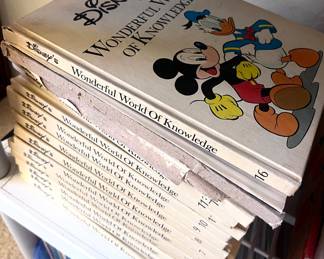 Wonderful world of knowledge vintage Disney book collection 