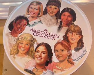 The American girls collection vintage tin container 