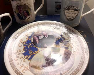 Royal wedding commemoration dishware 
