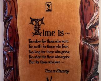 Hanging poetry wall decor