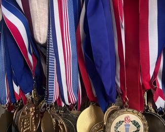 Track and field medals 