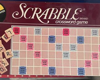 Scrabble crossword board game 