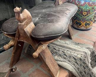 Vintage camel saddle