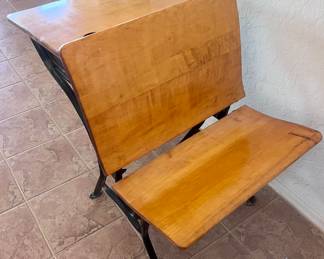 Antique school desk 