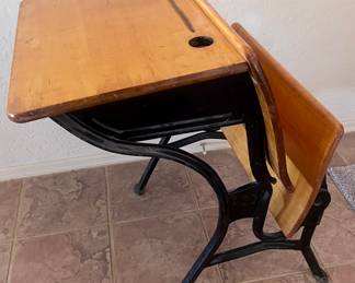 Antique school desk