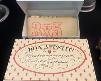 Vintage recipe boxes