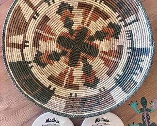 Native American weaved basket