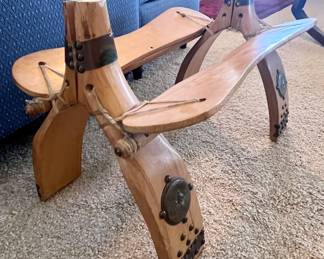 Camel saddle that folds.