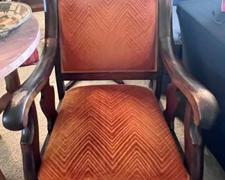 Fabulous vintage rocking chair. There is a companion chair. 