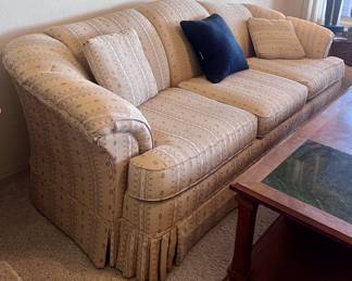 Cream colored living room couch