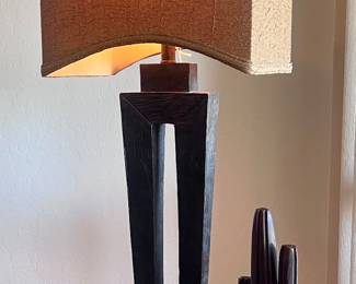 Mid-century modern pair of lamps.