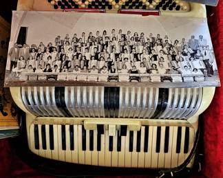 Harmonica and school band picture