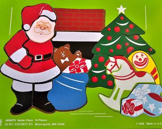 Vintage children's Christmas puzzle