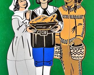 Vintage children's Thanksgiving puzzle