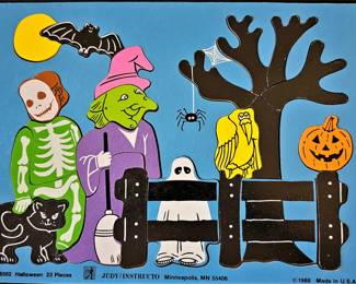 Vintage children's Halloween puzzle