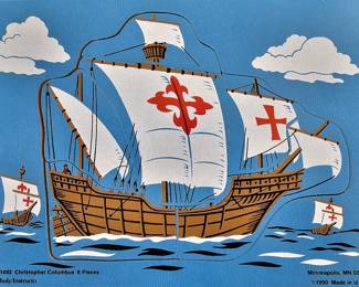 Vintage children's ship puzzle