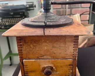 Antique coffee mill