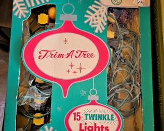 Lots of vintage ornaments and Christmas decor items!