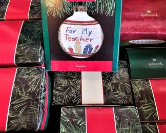 Vintage Hallmark teacher ornament new in box.