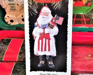 Vintage Uncle Sam Santa ornament