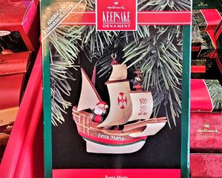 Santa Maria ornament new in box vintage Hallmark