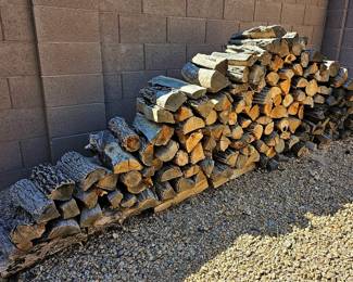 Seasoned logs ready for your fireplace. Winter is around the corner!