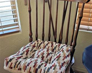 Brand new chair cushions that are reversible to beige.