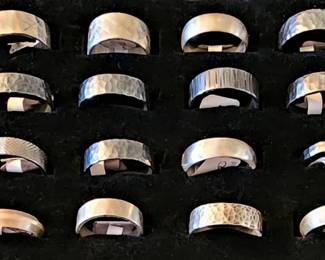 Silver handcrafted one-of-a-kind rings for men and women.