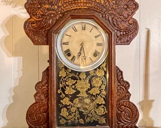 Antique Gingerbread Mantle Clock