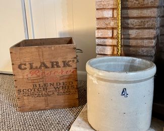 Vintage Whiskey Box, #4 Crock