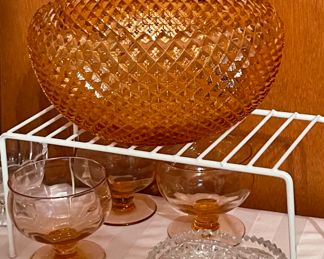 Pink Depression Glass Bowl