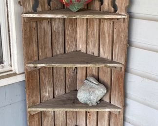 Barn Lumber Corner Shelf